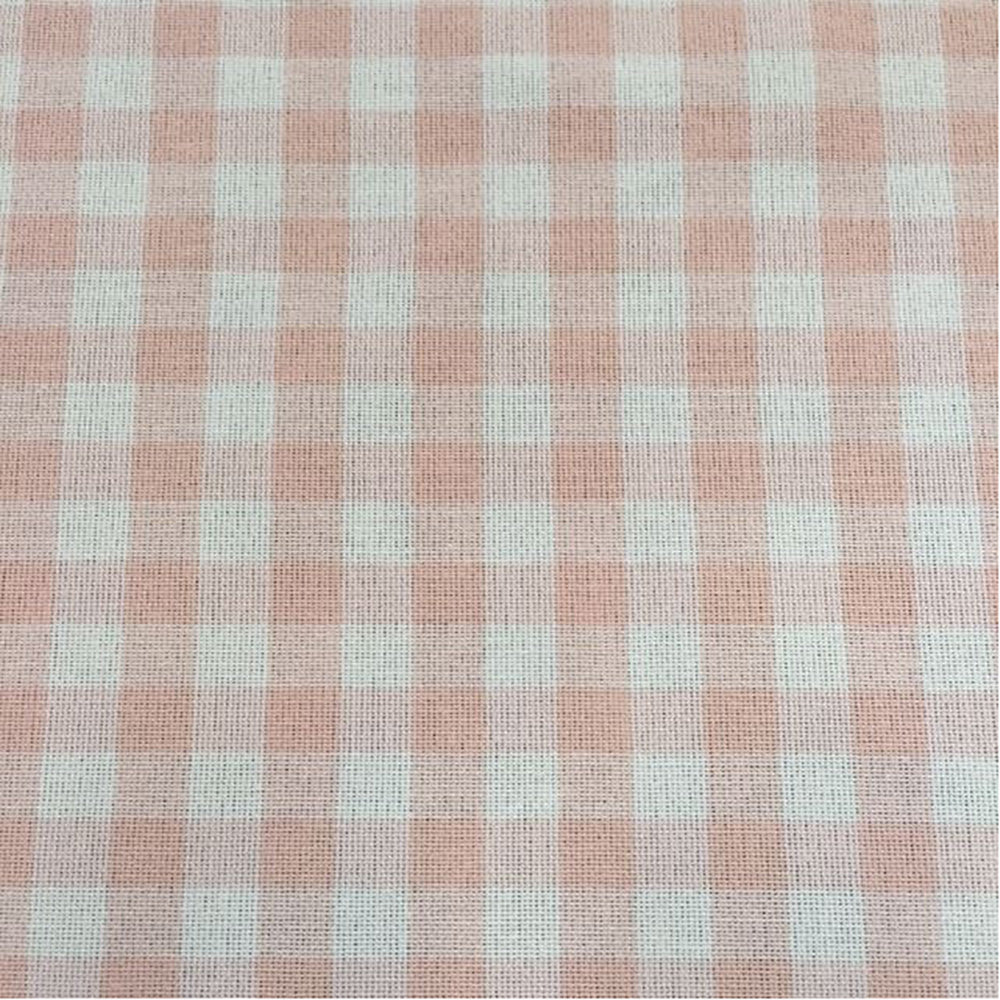 Gingham Check - Pink Fabric
