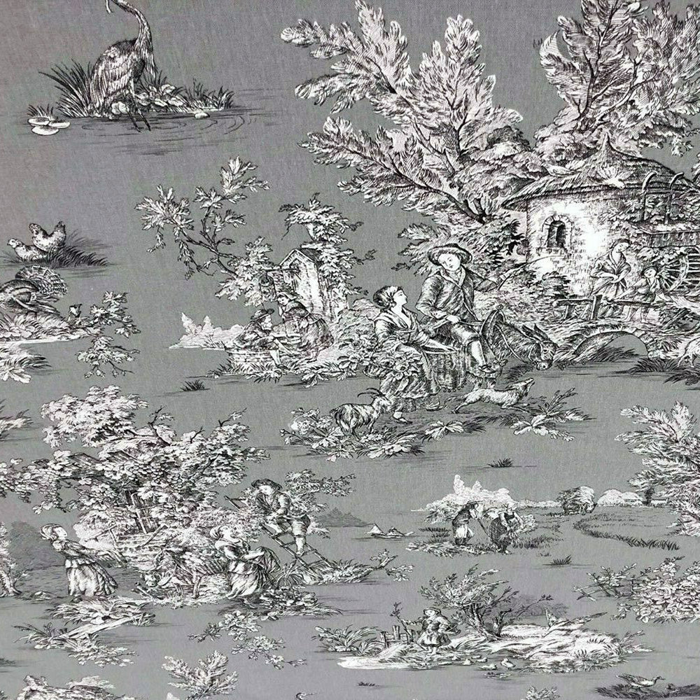French Pastoral Toile Fabric #84
