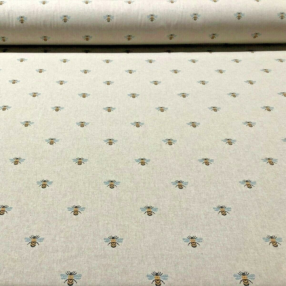 French Bee Linen Room Fabric 2 - Gray
