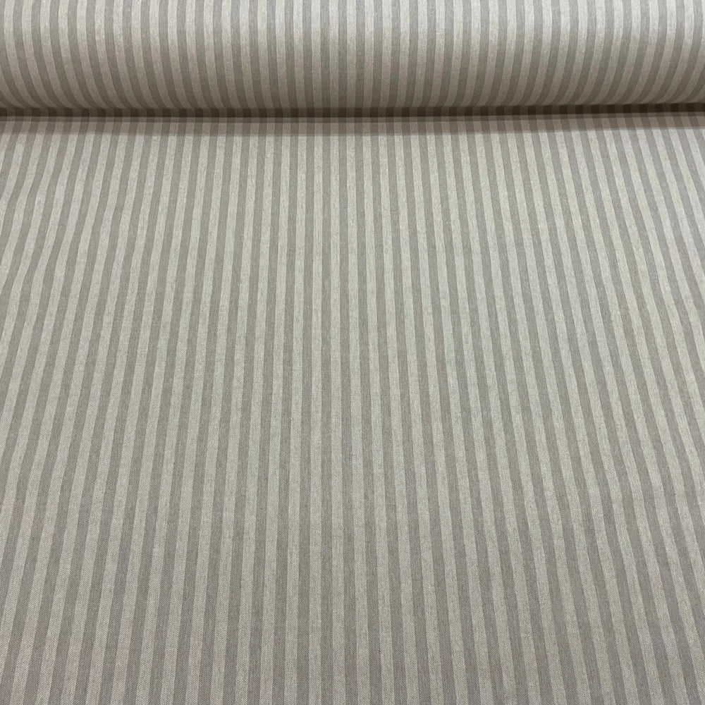 Stanford Stripe in Dove Grey Room Fabric