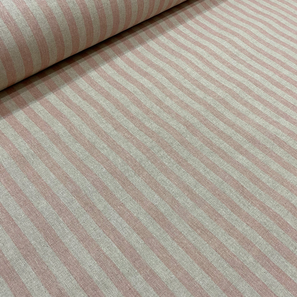 Stanford Stripe Red Fabric