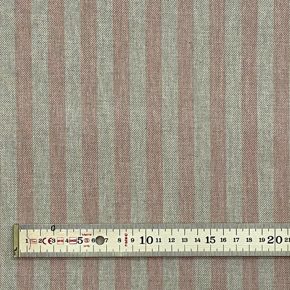 Stanford Stripe Red Room Fabric
