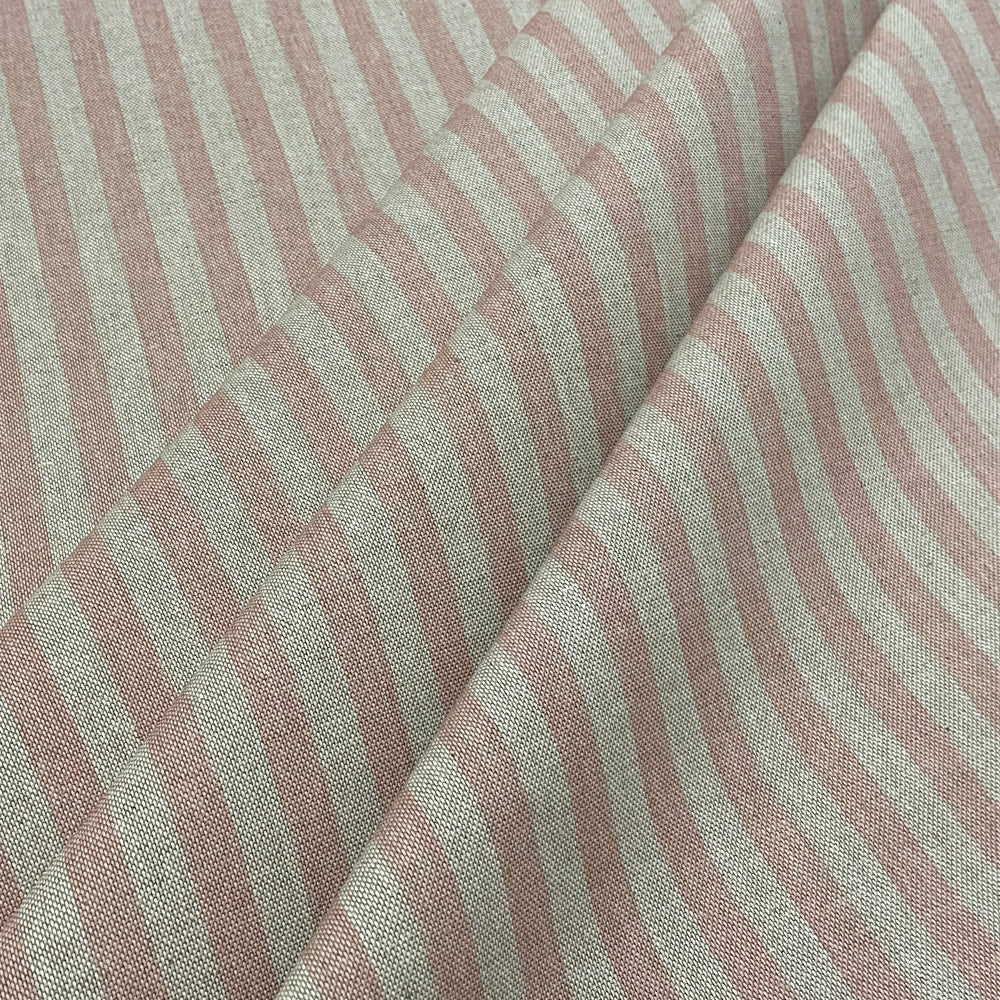 Stanford Stripe Red Room Fabric