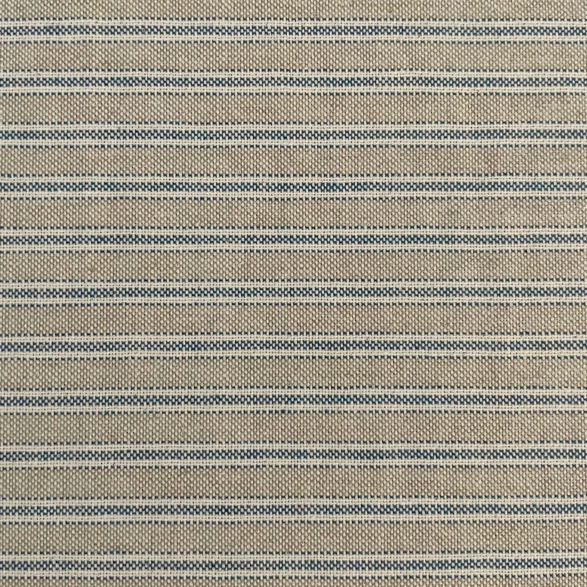 Yale Ticking Stripe Blue Double Width Room Fabric