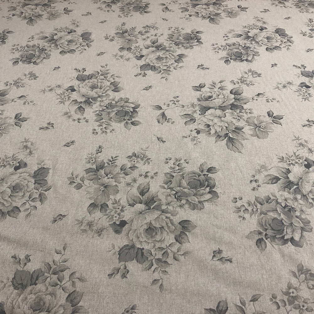Dorothy Rose Dove Grey Double Width Room Fabric
