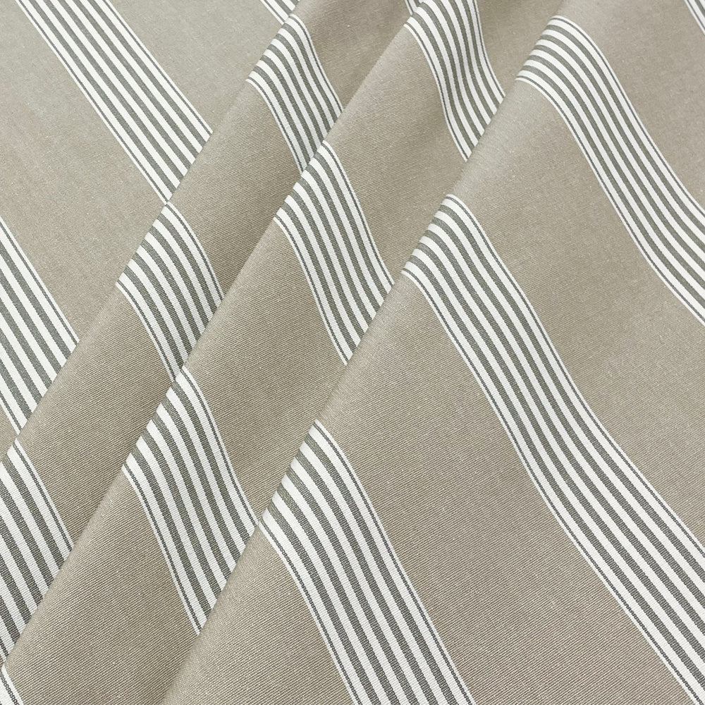 March Stripe Bayish Room Fabric