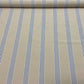 March Stripe Blue on Tan Room Fabric