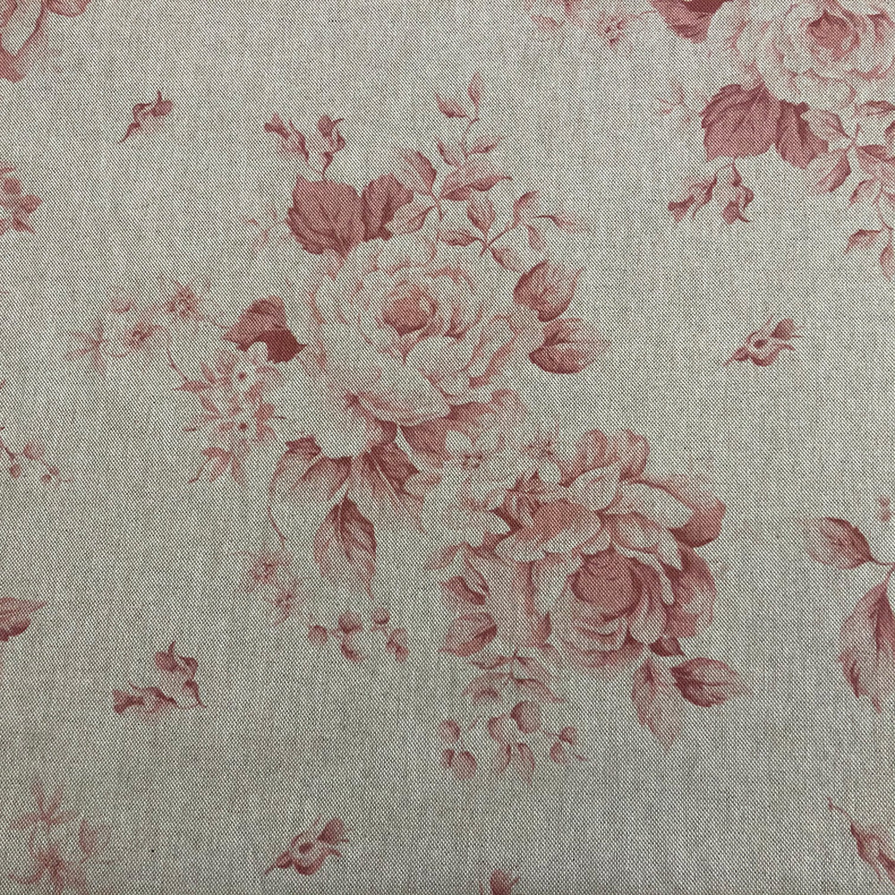 Dorothy Rose Coral Red Double Width Fabric