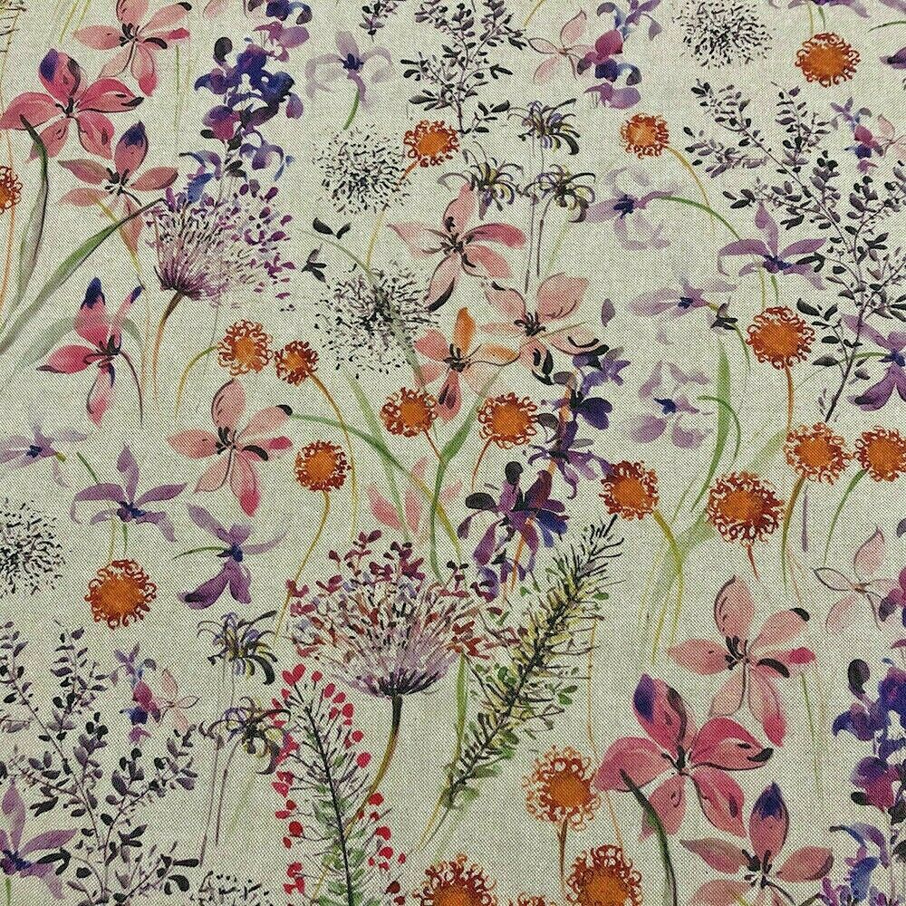 The Meadow in Pink Fabric