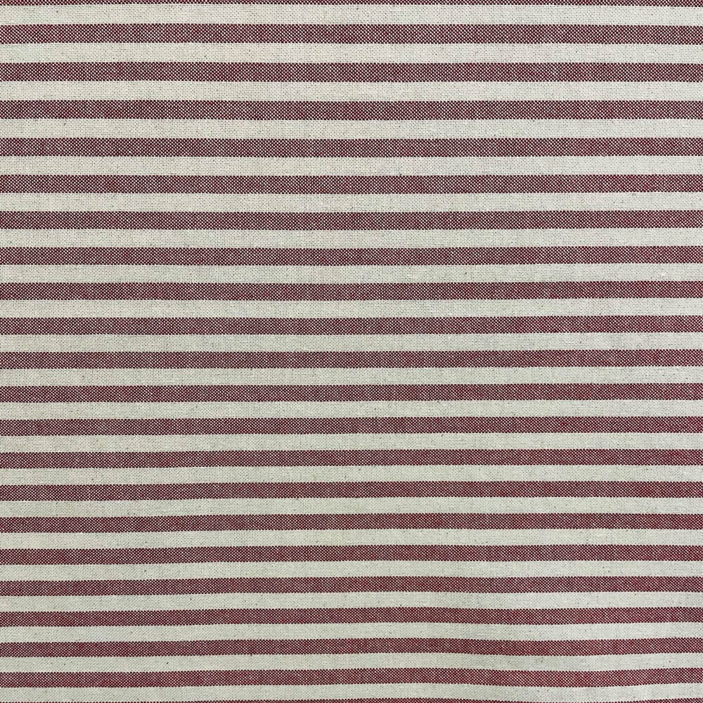 Cambridge Pinstripe in Red Room Fabric