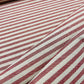 Cambridge Pinstripe in Red Room Fabric