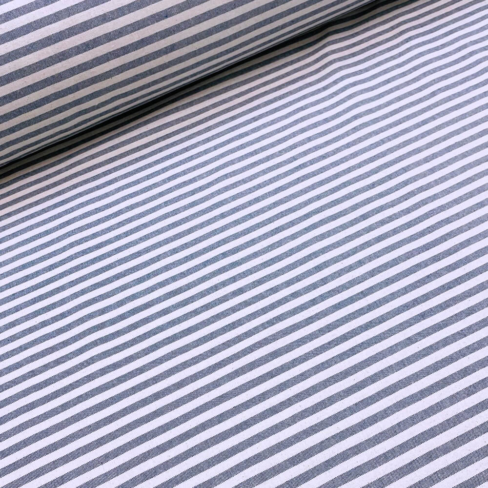 Cambridge Pinstripe in Blue Fabric