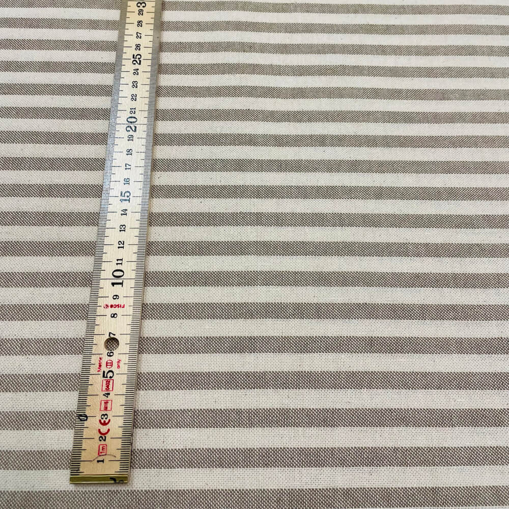 Cambridge Pinstripe in Beige Room Fabric