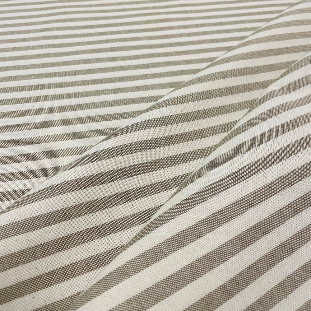 Cambridge Pinstripe in Beige Room Fabric