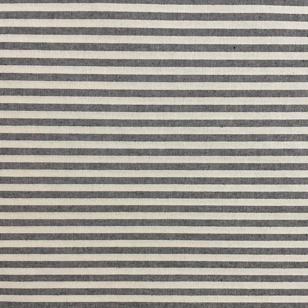 Cambridge Pinstripe in Charcoal Room Fabric