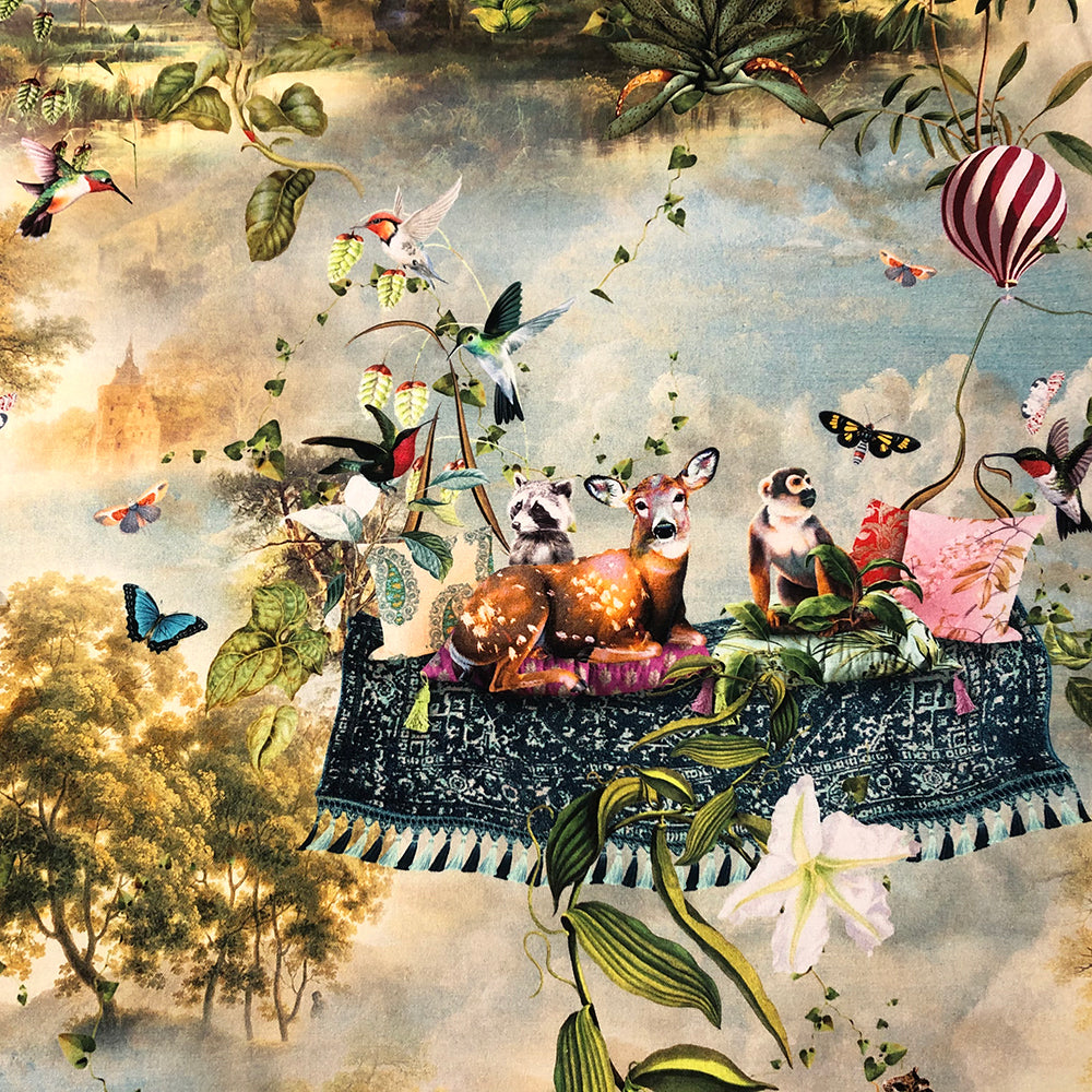 Magic Carpet | Double Width Room Fabric - Multicolor