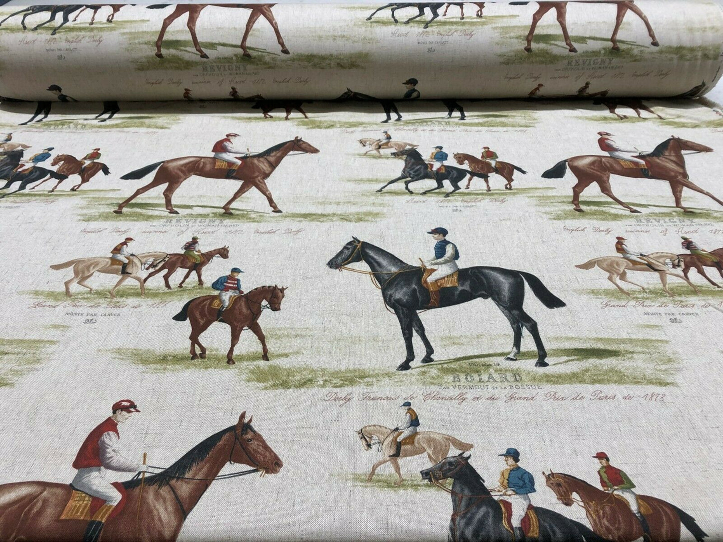 Derby Ascot | Double Width Room Fabric 3 - Multicolor