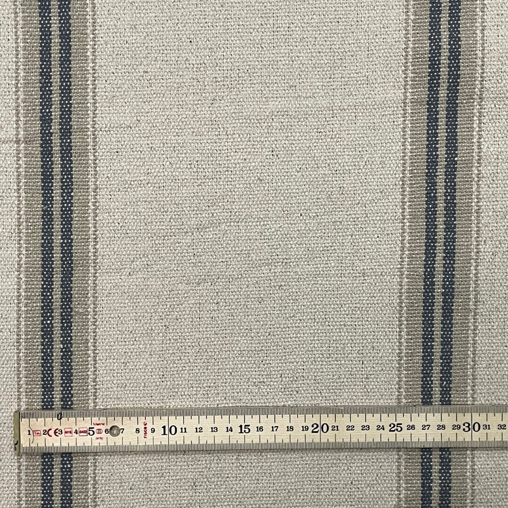 Donan Stripe Grey Room Fabric