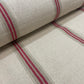 Donan Stripe Red Fabric
