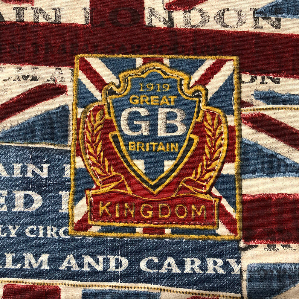 Good Old Blighty Fabric | Double Width Room Fabric 2 - Blue