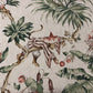 Oriental Monkey Fabric | Double Width Room Fabric - Green