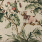 Oriental Monkey Fabric | Double Width Room Fabric - Green