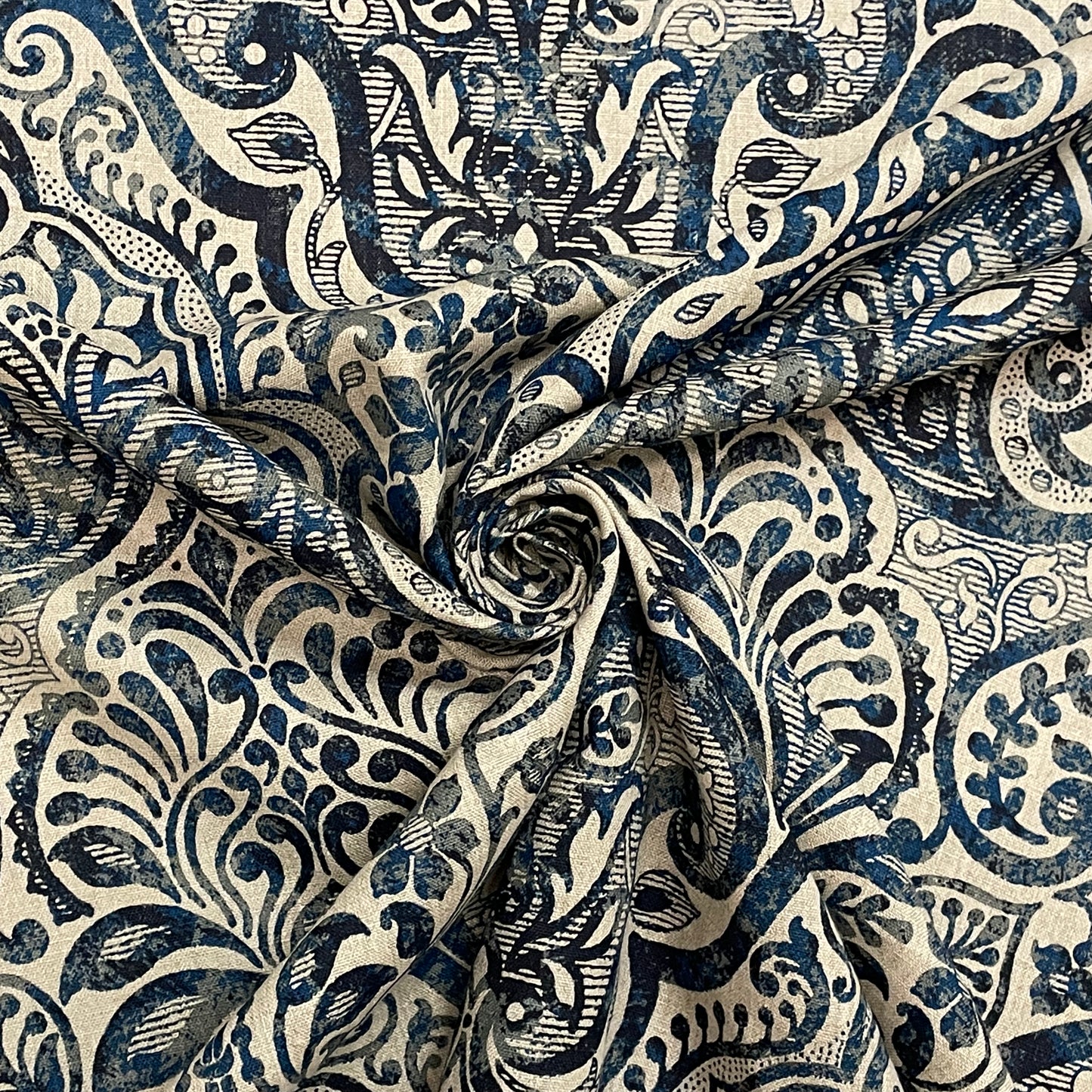 Stof Noble Linen Fabric | Blue Room Fabric