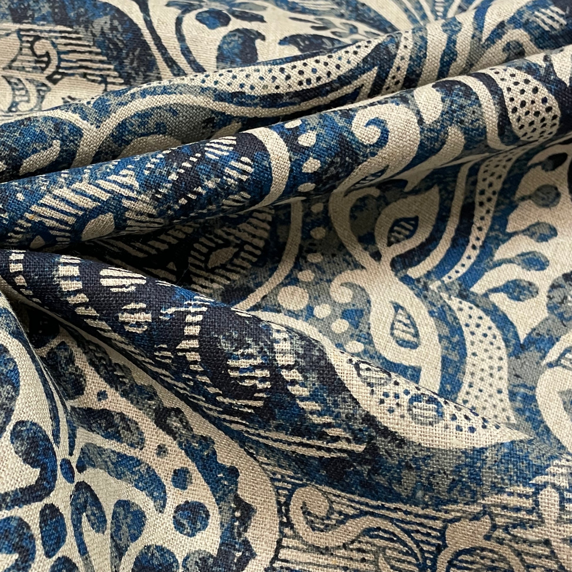 Stof Noble Linen Fabric | Blue Room Fabric