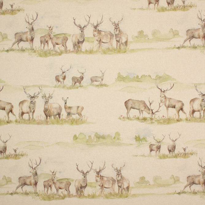 Voyage Maison Moorland Stag Linen Room Fabric - Sand
