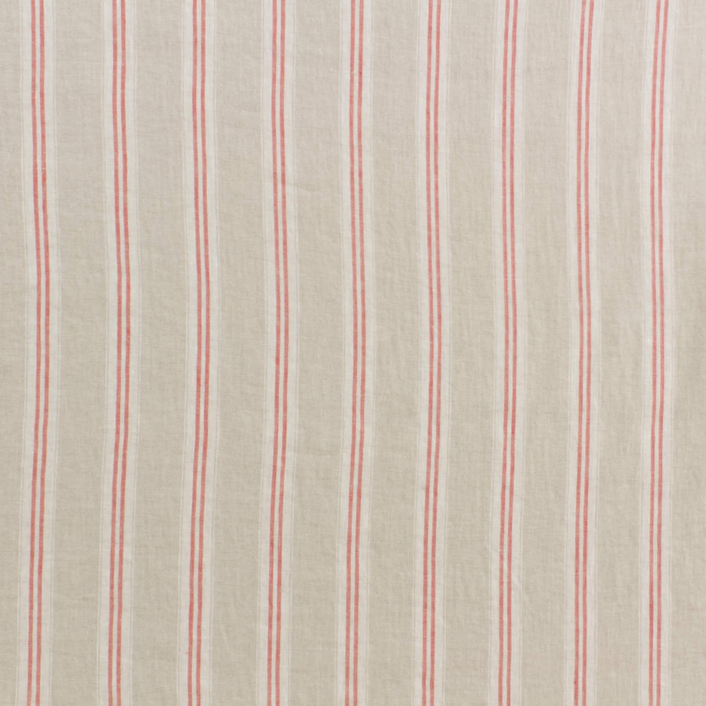 Oslo Stripe Red Fabric