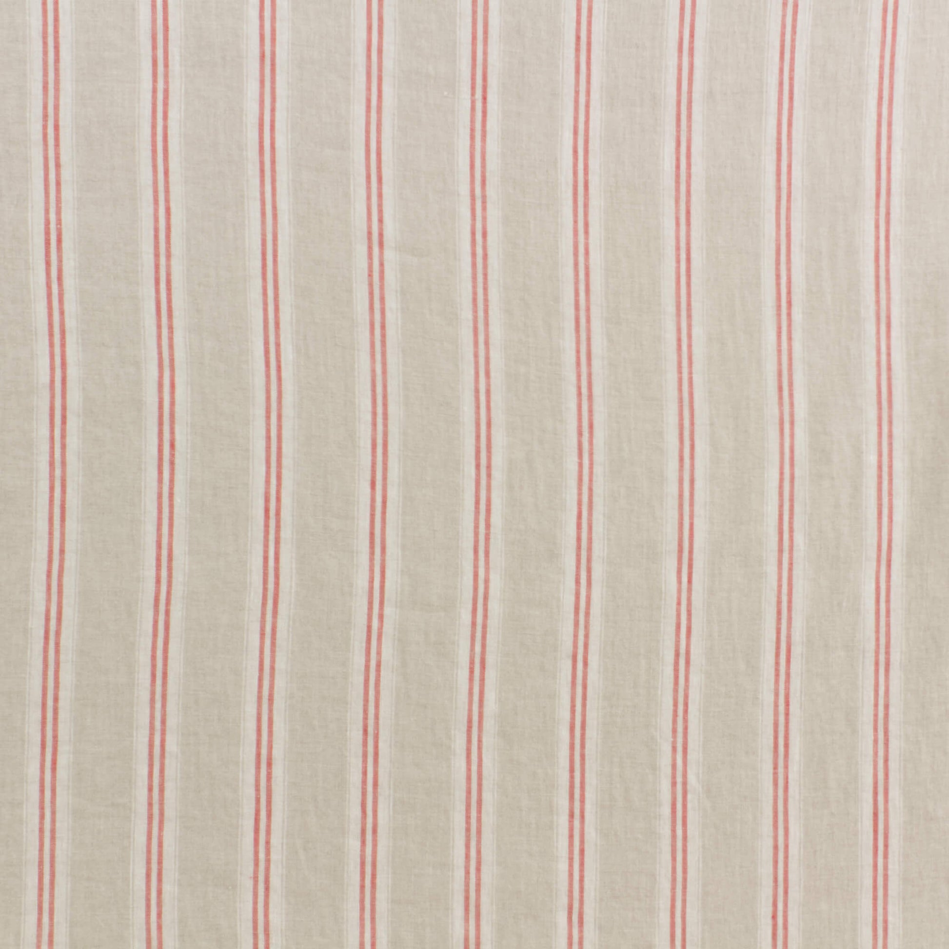 Oslo Stripe Red Fabric