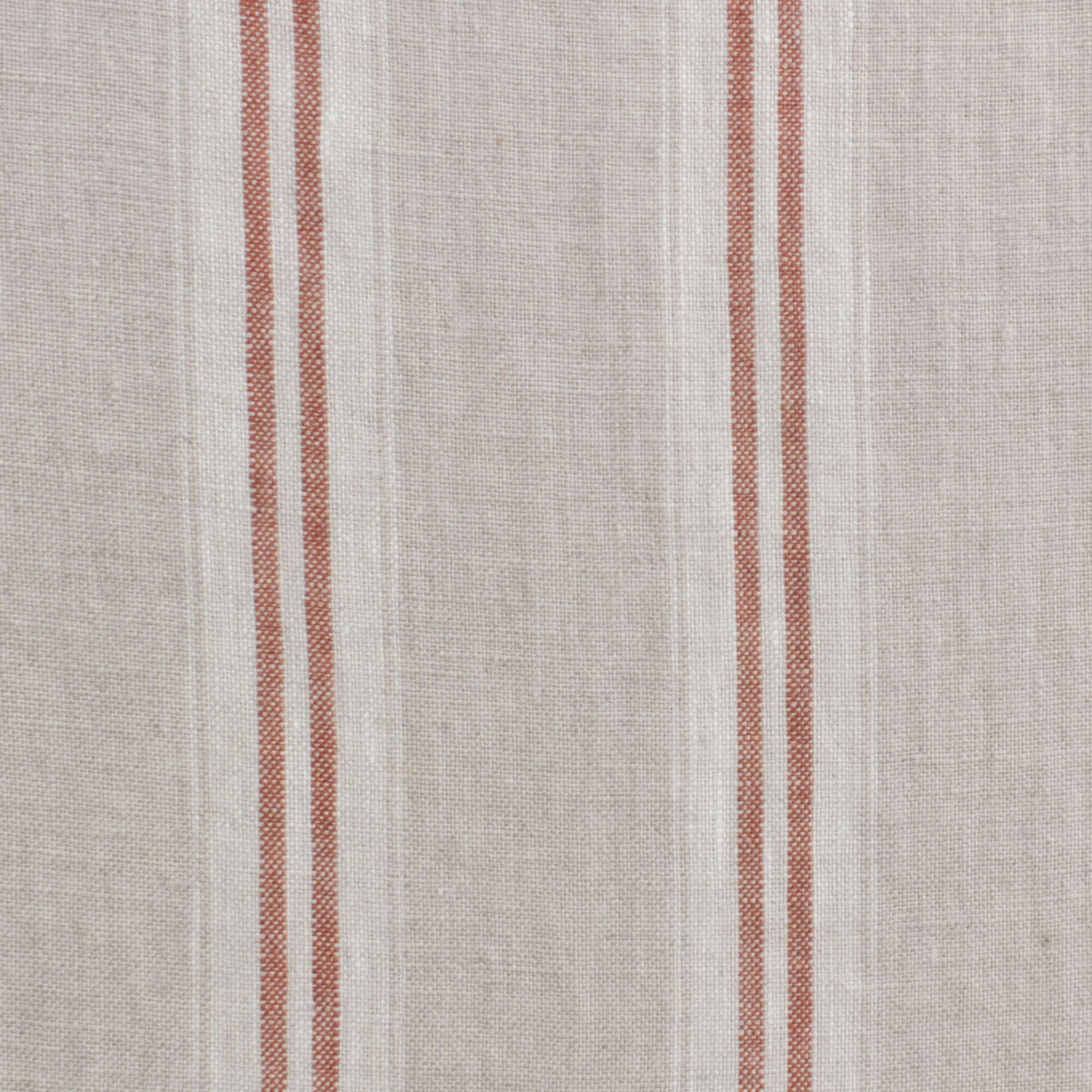 Oslo Stripe Terracotta Room Fabric