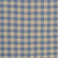 Washed Linen Gingham Blue Fabric