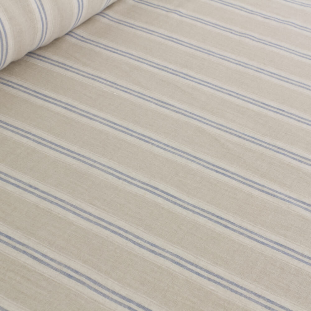 Oslo Stripe Blue Room Fabric