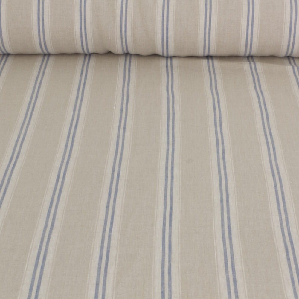 Oslo Stripe Blue Room Fabric