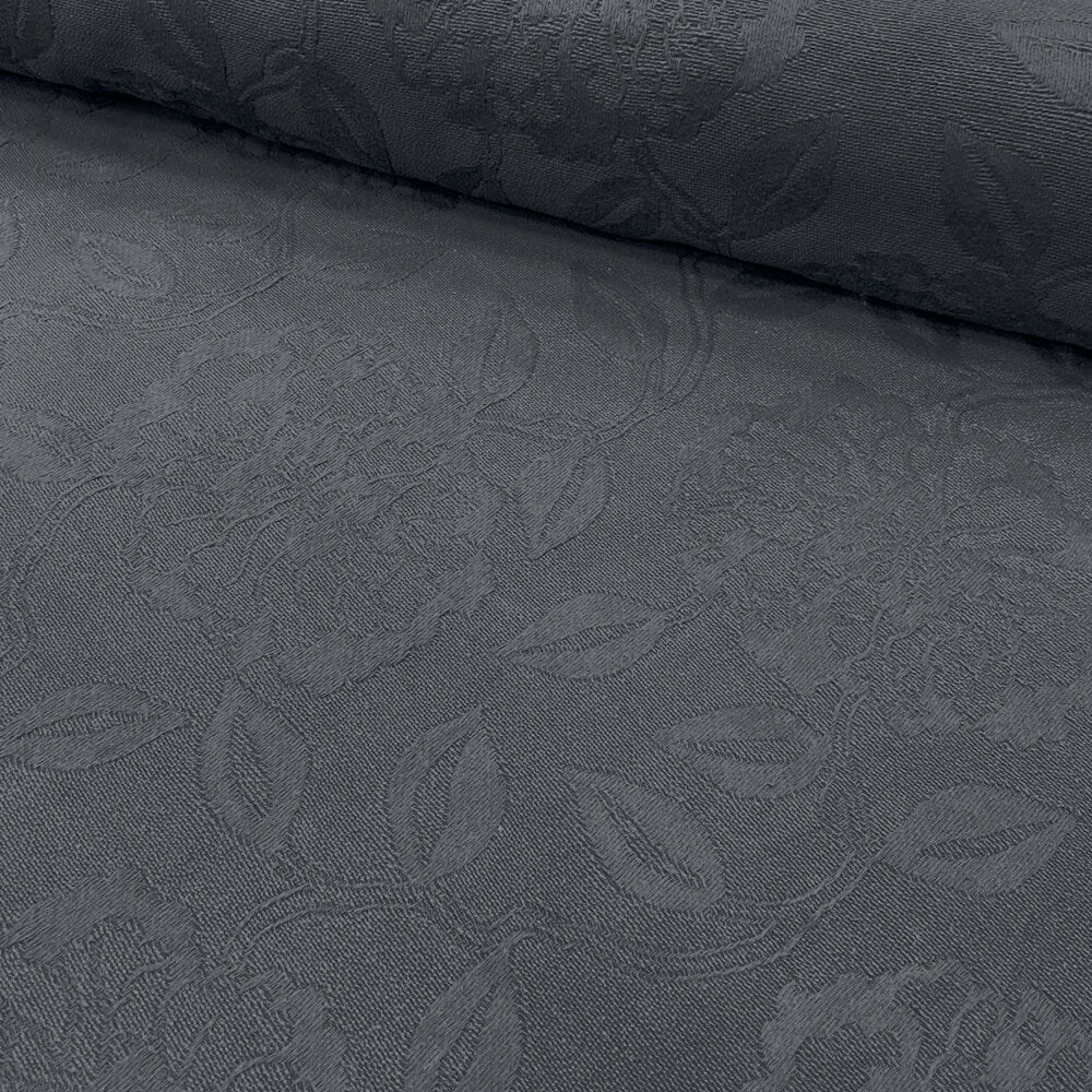 Villa Nova Antibes Washable Black Cotton Room Fabric