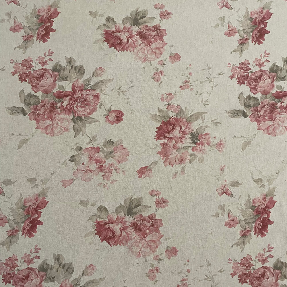 Jane Faded Rose Double Width Fabric