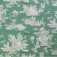 French Pastorale Toile Double Width Green Fabric