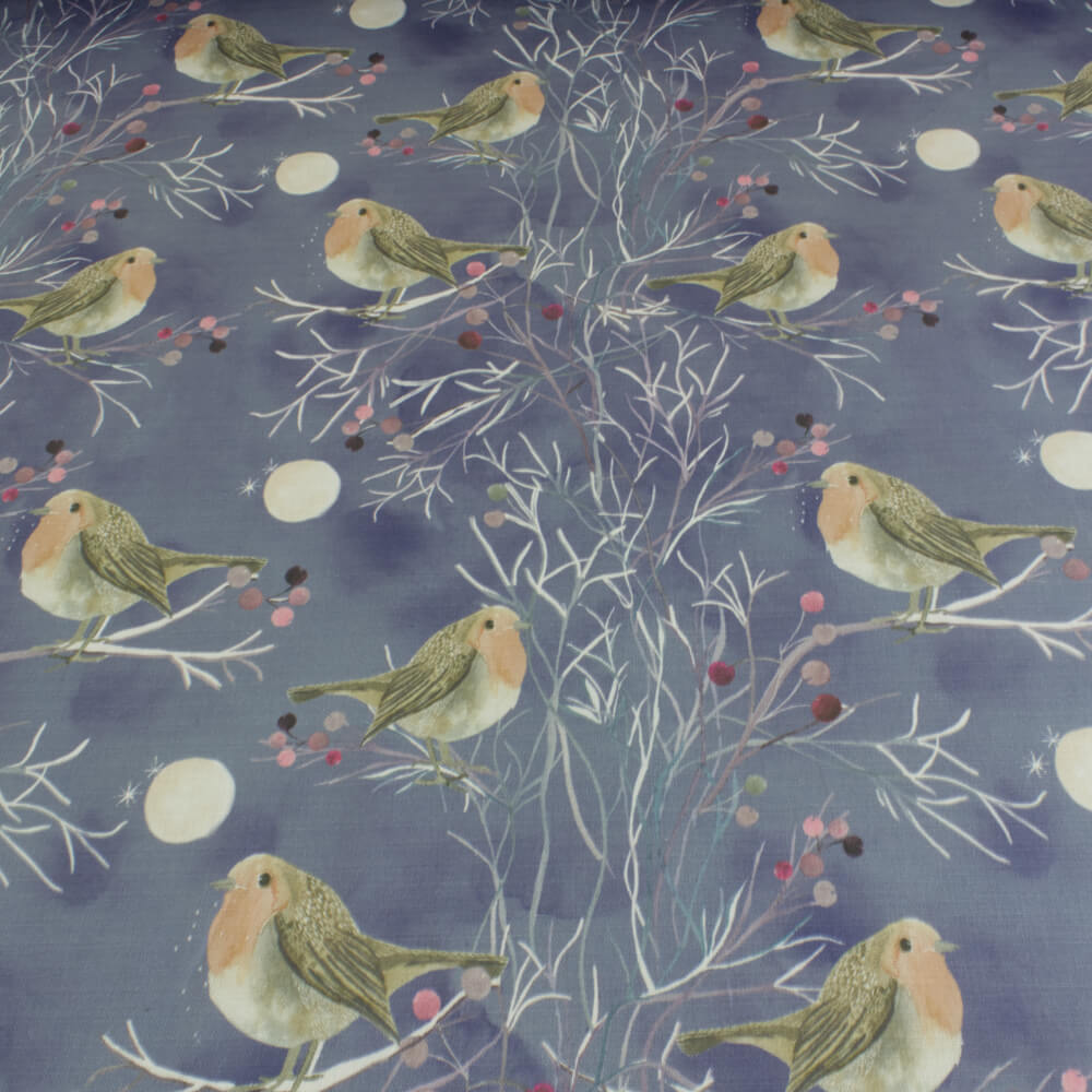 Voyage Maison Festive Robin Dusk Fabric