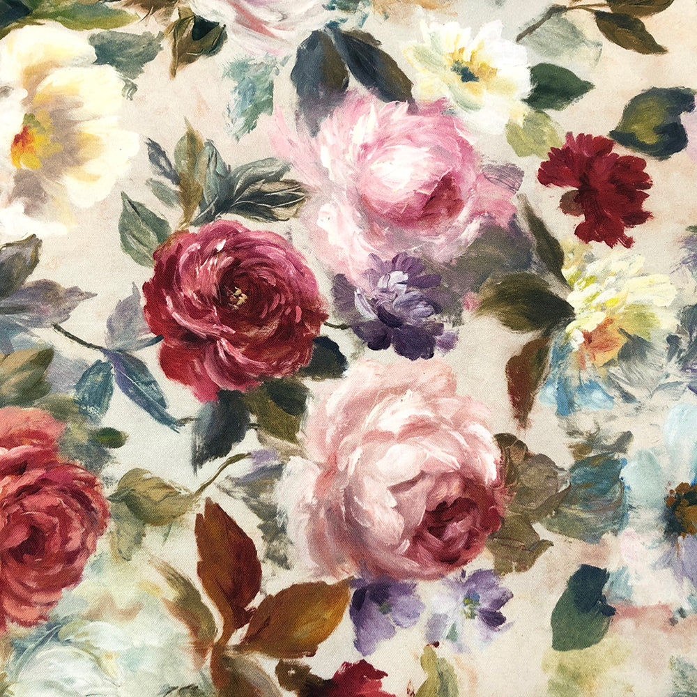 Rose Meadow Floral Fabric - Multicolor