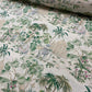 Elephant & Palm Linen Double Width Room Fabric - Green