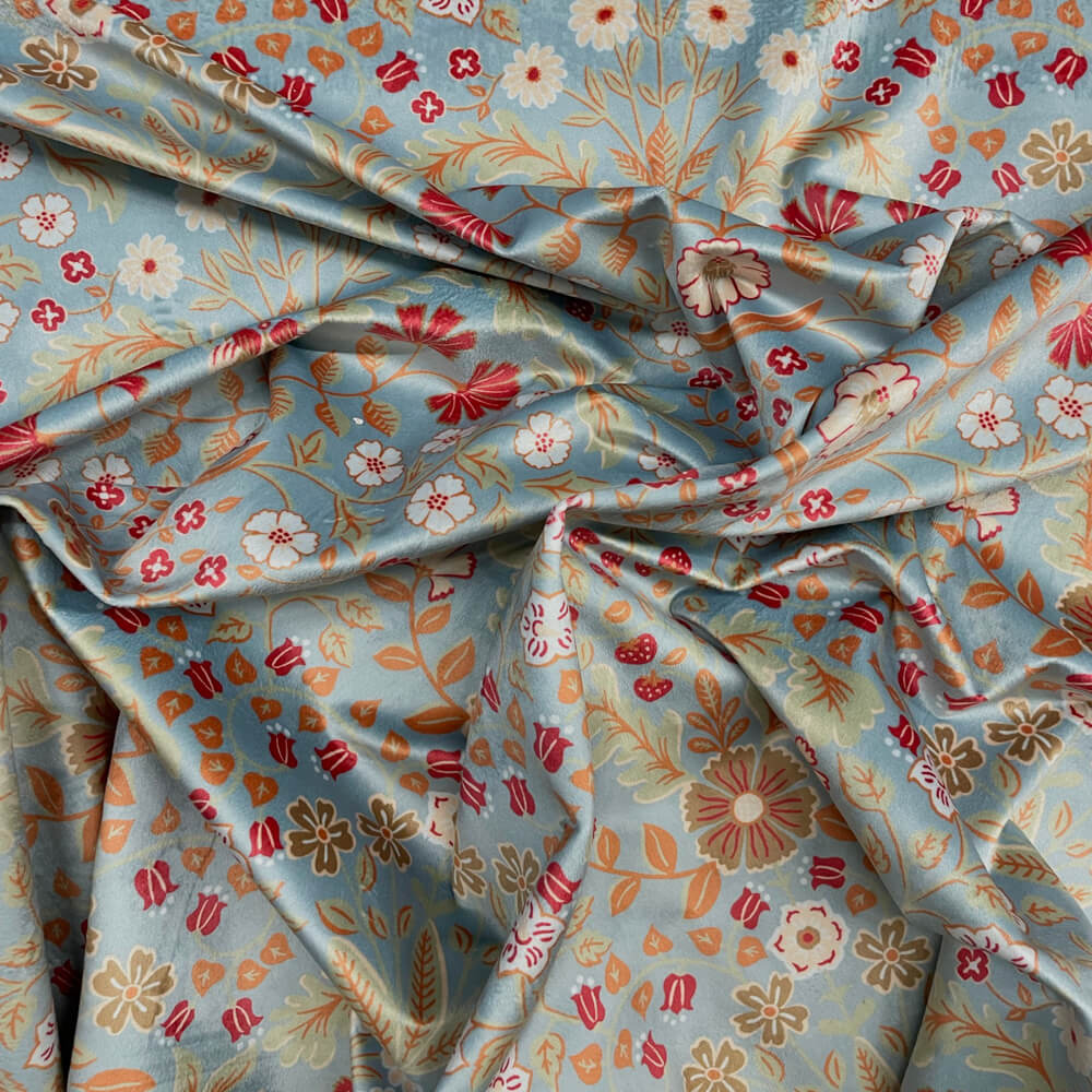 Windsor Duck Egg Velvet Room Fabric