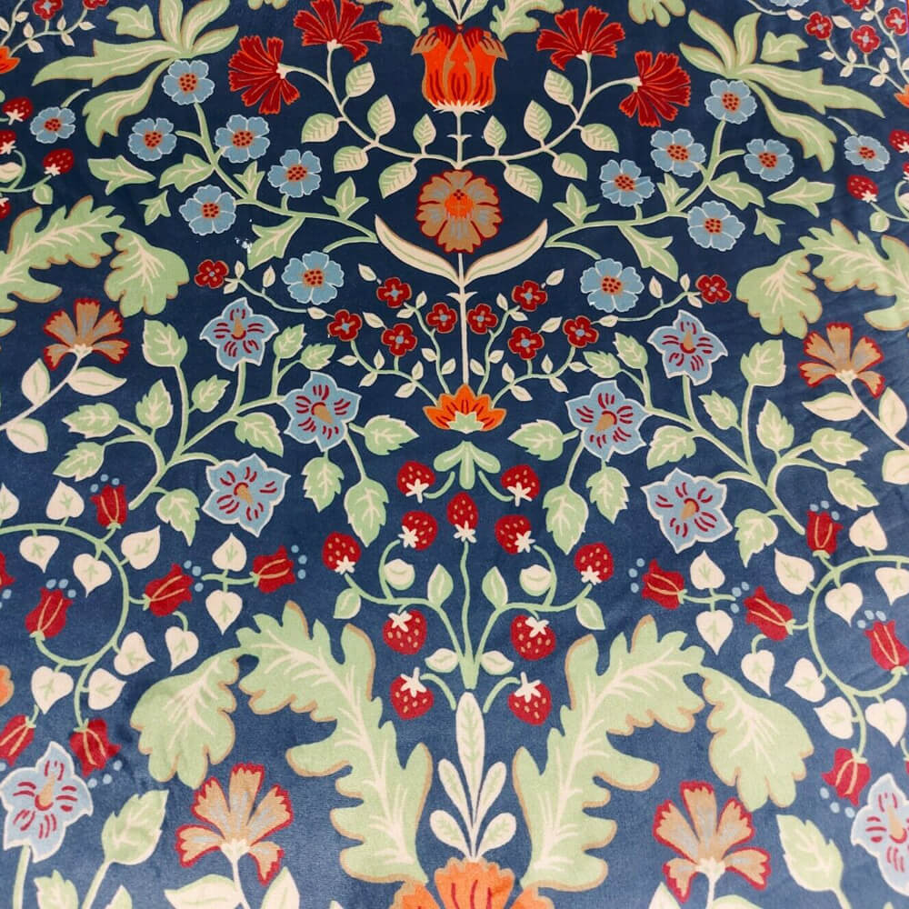 Windsor Navy Velvet Room Fabric