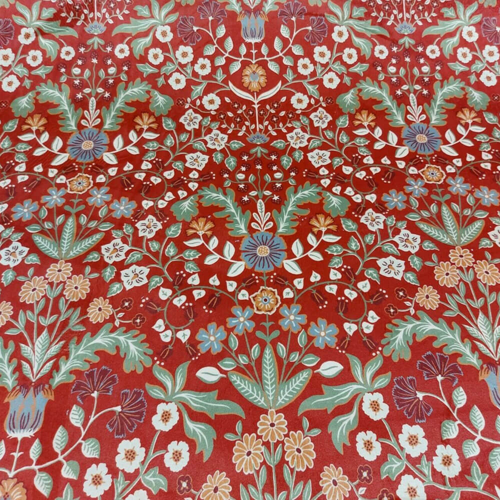 Windsor Red Velvet Fabric