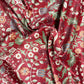 Windsor Red Velvet Room Fabric