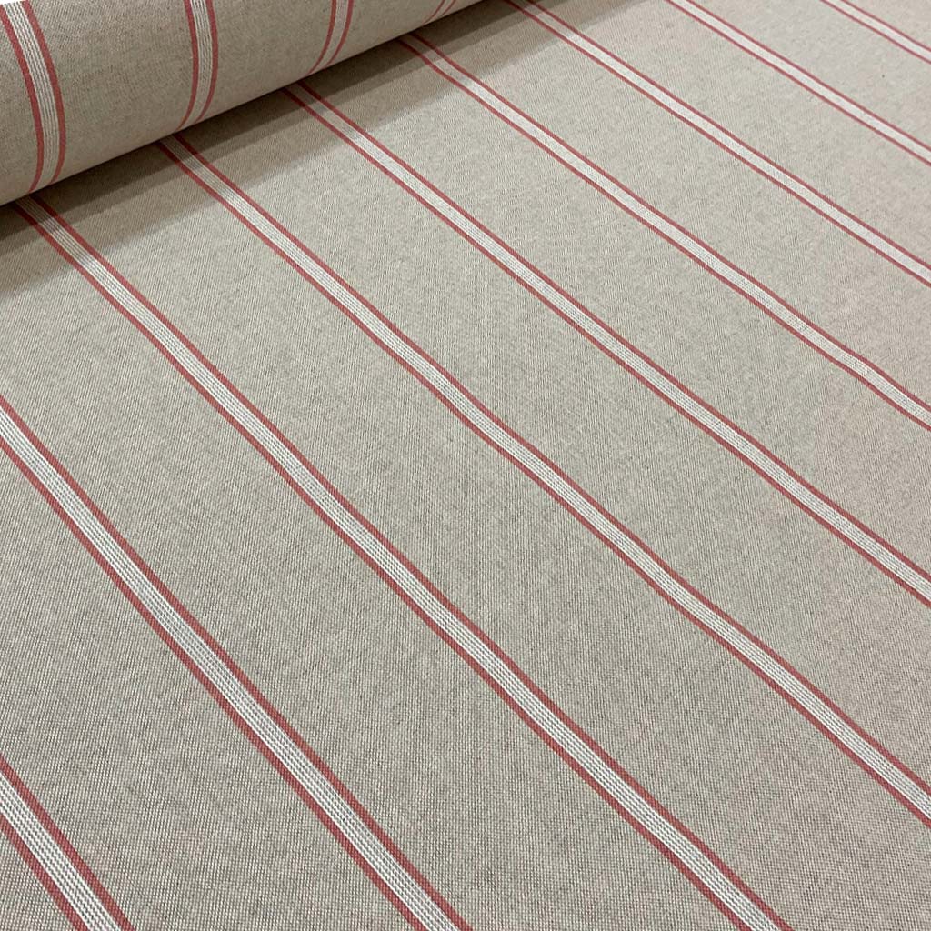 Columbia Stripe Red Fabric