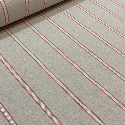 Columbia Stripe Red Fabric