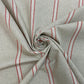 Columbia Stripe Red Room Fabric