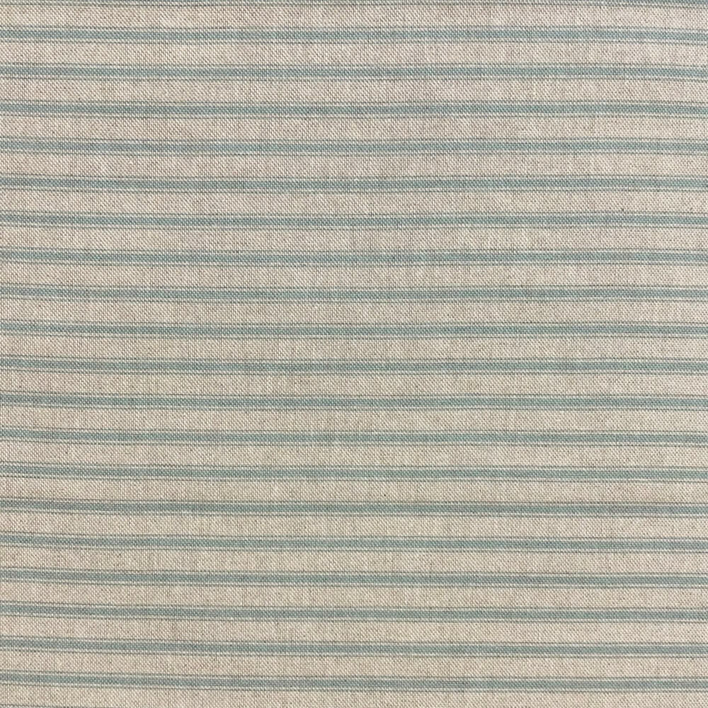 Deck Stripe Duck Egg Double Width Room Fabric