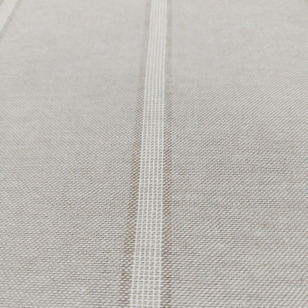 Double Stripe Cream Double Width Room Fabric